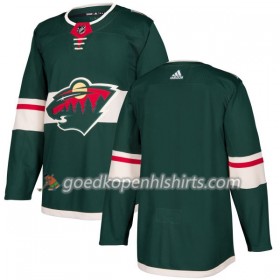 Minnesota Wild Blank Adidas 2017-2018 Groen Authentic Shirt - Mannen